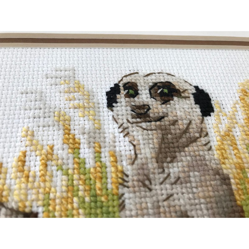 Riolis 1761 - Meerkats - Cross Stitch Kit 9¾" x