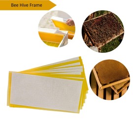 Bee Wax Foundation for Bee Frames, 15 Pcs Bee Foundation Beeswax Sheets for Bee Hive Frames, Bees Wax for Candles Making
