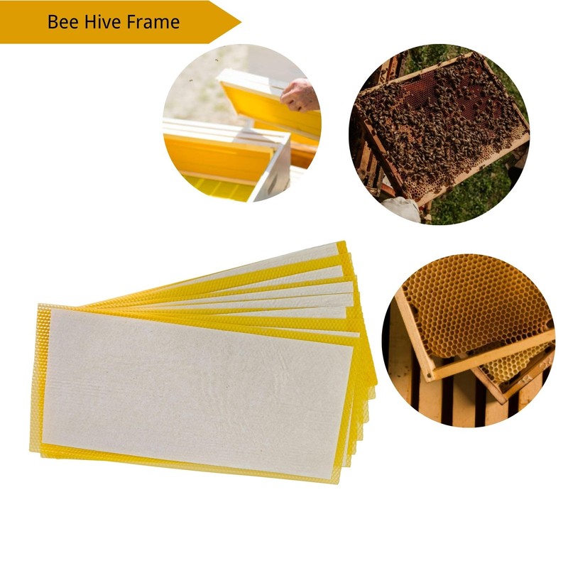 Bee Wax Foundation for Bee Frames, 15 Pcs Bee Foundation