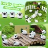 Invalidism 50 PCS Mini Resin Sheep Statue, Mini White Sheep