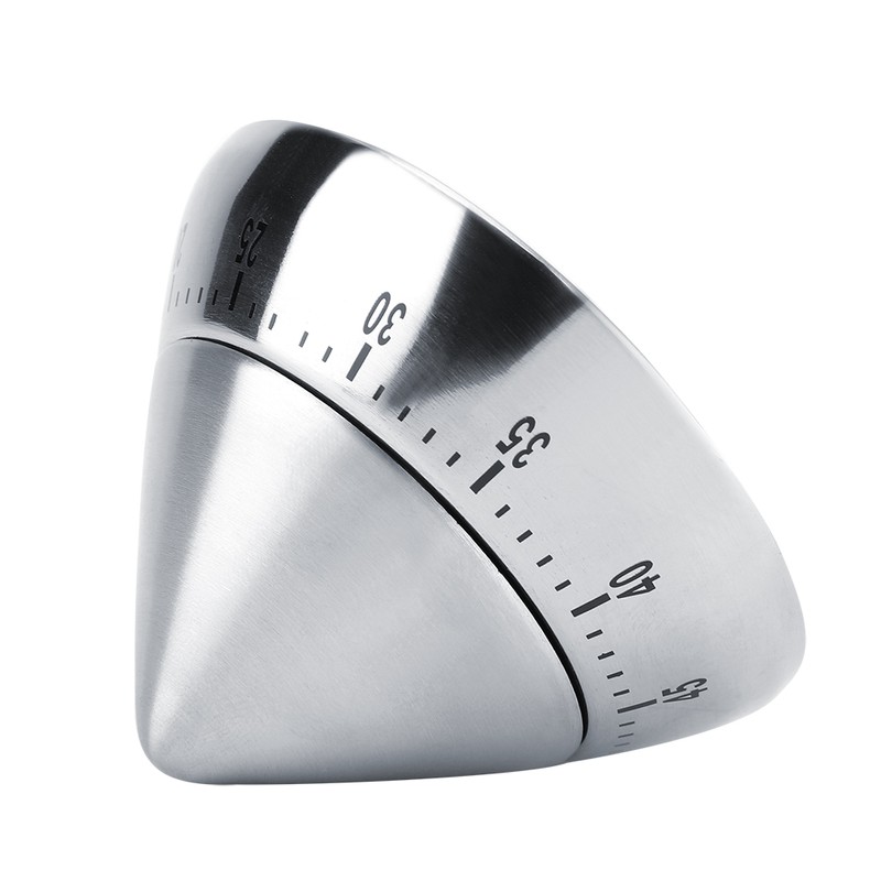 Fashionable Stainless Steel 60 Minutes Count Down Mechanical Cooking Timer