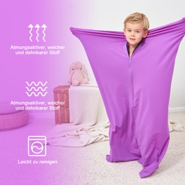 Sensory Sock - Special Equipment for Sensory Needs, Body Sock, Full Body Wrap for Stress Relief, Self-Calming, Relaxation (S:70 x 102 cm)