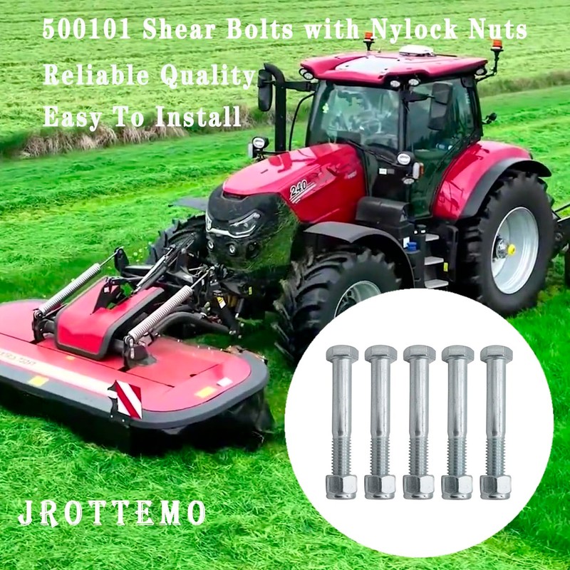 500101 Grade 5 Shear Bolts for Rotary Cutters (1/2" x