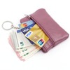 Small Coin Purse,Women's Leather Change Wallet,Mini Zipper Pouch,Lightweight Wallet with