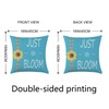 Mimkus Sunflower Pillow Cover 18 x 18 Inch Set of