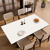 KTVVKTVV PU Leather Table Cloths Rectangle Table Cover Protector for