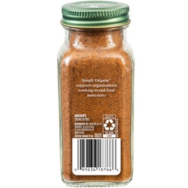 Simply Organic Pure Ground Nutmeg, 2.3 Ounce Jar, Aromatic, Subtly Spicy-Sweet Flavor, Kosher, No GMO, No ETO (Pack of 3)