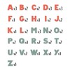 Smoby - 48 Lettere Magnetiche - Rosso e Verde -