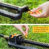 FANHAO Oscillating Sprinkler for Yard, Garden and Flower Beds, Covers