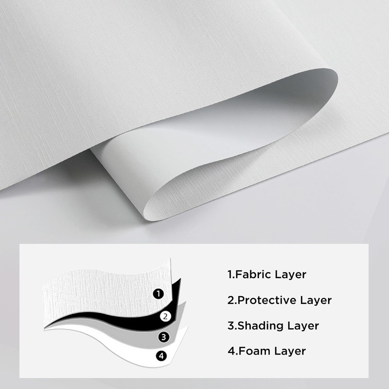 Joydeco 100% Blackout Roller Shades (Pro), Free-Stop Cordless Blinds for