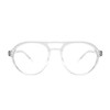 Gabriel + Simone Saul Reading Glasses Matte Grey/Blue-Light Readers /