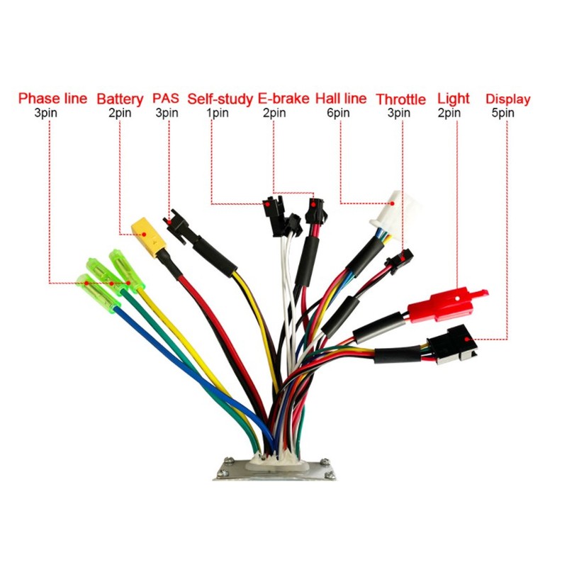 Bike Conversion 17A 3 Mode Sine Wave 6 Tube Controller