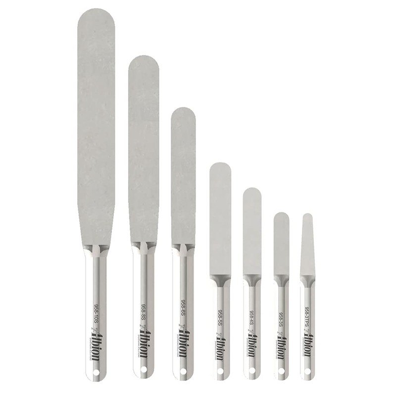 Albion Engineering 958-G01 Streamline Caulk Spatula 7-Piece Set, Оnе Расk,