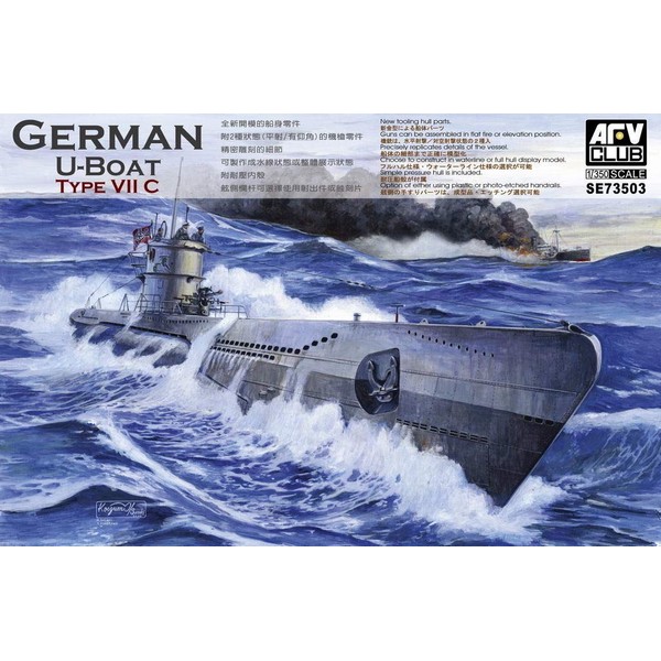 U-Boat Type VII C Submarine 1-350 AFV Club