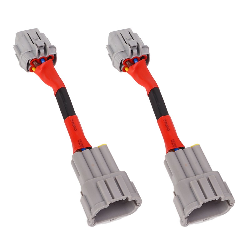2PCS Headlight Conversion Adapter Wiring Harness Dustproof Fit for 350z