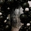 PartyWoo Black Balloons 100 pcs,1849