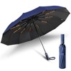 OXTXO Folding Travel Umbrella - Windproof, Auto Open/Close, 24 Reinforced