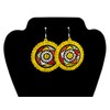 BillionHers Beaded Circle Earrings - Handmade Dangle African Earrings for
