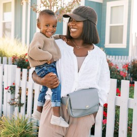 Freshly Picked Classic Park Pack, Fanny Packs for Women, Wear as a Waist Bag or Crossbody Fanny Pack, Mom Fanny Pack (Stone)