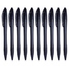DIGNO Retractable Ballpoint Pens, BLACK, Fine Point (0.7mm), Pack of