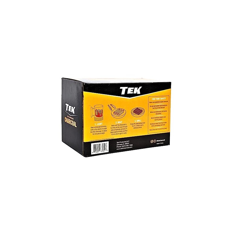 TEK All Natural Hardwood Charcoal for Grills & BBQ |