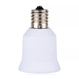 YI Lighting 25pcs Intermediate base E17 to Standard Medium base E26/E27 Converter Adapter