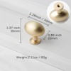 Pidynx 6 Pack Gold Cabinet Knobs 1.3" Brushed Gold Egg