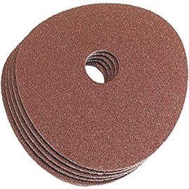 Draper 58610 Aluminium Oxide Sanding Disc, 36 Grit, 115mm, Pack of 5 , Blue