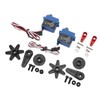 2Pcs 7KG 2065 RC Servo Waterproof Low Noise Gearbox Servo