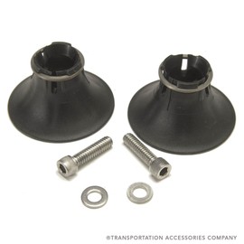 Rosco Vision Bell Snap Mounting Base Assembly, Fits Pre-2008 Thomas C2 Buses, Kit Contains 2 Bases, PN: ASY4502, Black