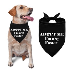 Adopt Me I'm a Foster Dog Bandana Adopted Dog Bandana Baby Dog Announcement Dog Bandana, Funny Dog Bandana for Dogs Cats Pets Accessories