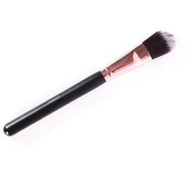 KIRA 2 In 1 Foundation Makeup Brushes for Blending Liquid Powder, Concealer Cream Cosmetics, Blush brush For Women (Brown) (Pack Of 1)