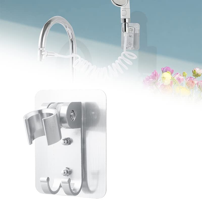 AIMALL Shower Head Holder,Adjustable Bracket Suction Shower Head Handset Holder