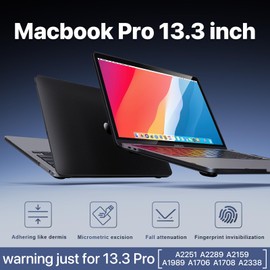 Macaset Feather Shield Compatible with MacBook Pro 13 inch Case, Sturdy Protective Hard Shell Cover for MacBook Pro 13.3 inch (2023-2016 Release) Models M2 M1 A2338 A2289 A2251 A2159 A1989 A1706 A1708