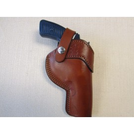 Braids Holsters RUGER SP101 357 mag, S&W J FRAME, with 3" barrels, BROWN owb holster with strap