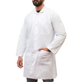 Perkin Lab Coat Doctors Coat Work Coat White Coat (Medium)