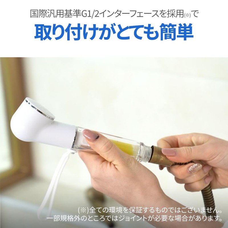 Checkin Shower Head Replacement Filter Travel Carrying Travel Kit (Black)