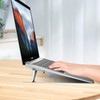 2Pcs Metal Folding Laptop Stand Portable Mini Support Base Raised