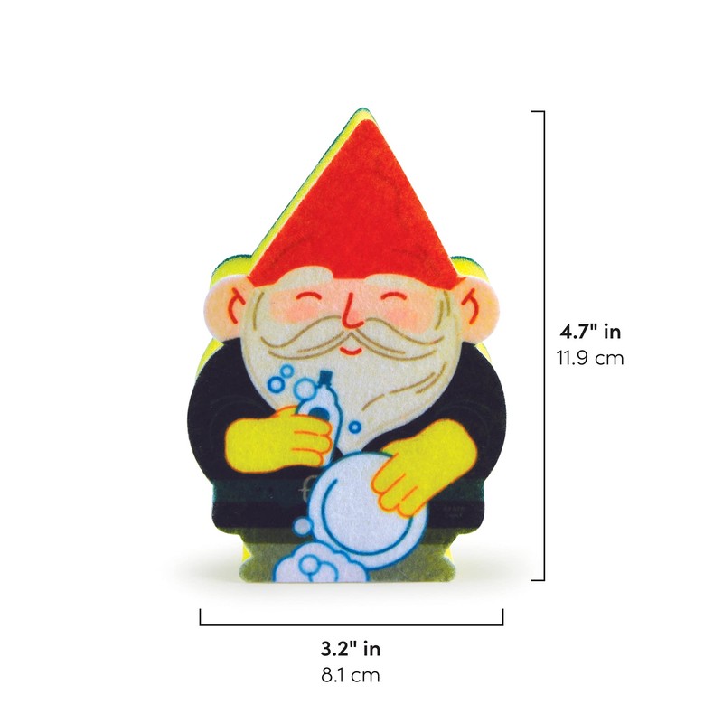 Genuine Fred, Sink GNOME, Kitchen Sponge,Assorted