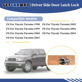 Getfarway 69320-04010 - Cerradura de puerta compatible con Toyota Tacoma 1998 1999 2000 2001 2002 2003 2004, cerraduras manuales para puertas no eléctricas (69320-04010, lado del conductor)