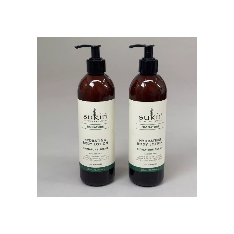 SUKIN (2 PACK) Signature Scented Hydrating Body Lotion 500 ml