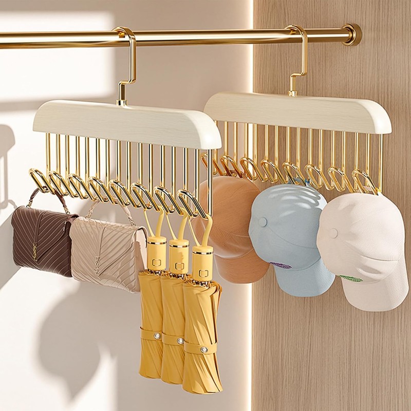 Belt Hangers, 16-piece Storage, 2-Piece Set, 8-Piece Set, Multi-functional, 360