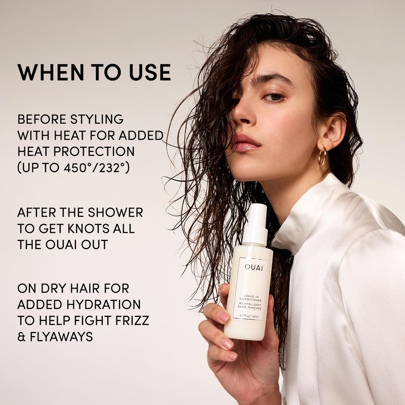 OUAI Leave In Conditioner & Heat Protectant for Hair -