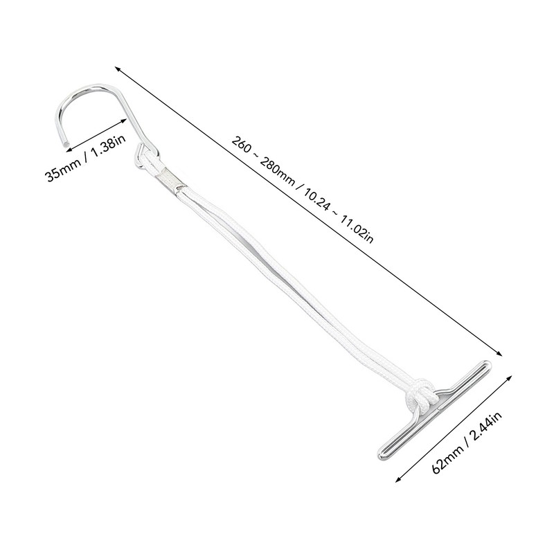 20Pcs Pattern Hooks Hanging Sewing Making Metal Hanger with Rope