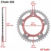 Suzuki Drive Chain & Sprockets Kit For Suzuki GSX-R600 GSXR600