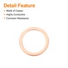 MECCANIXITY 6 Pcs Flat Copper Washers, 33x43x2mm Copper Upgraded Flat