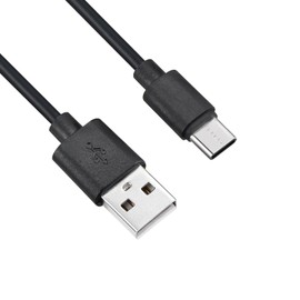 Short USB A to USB C Cable 1ft 20-Pack Bulk, Type C Fast Charging Cord Multipack, Black