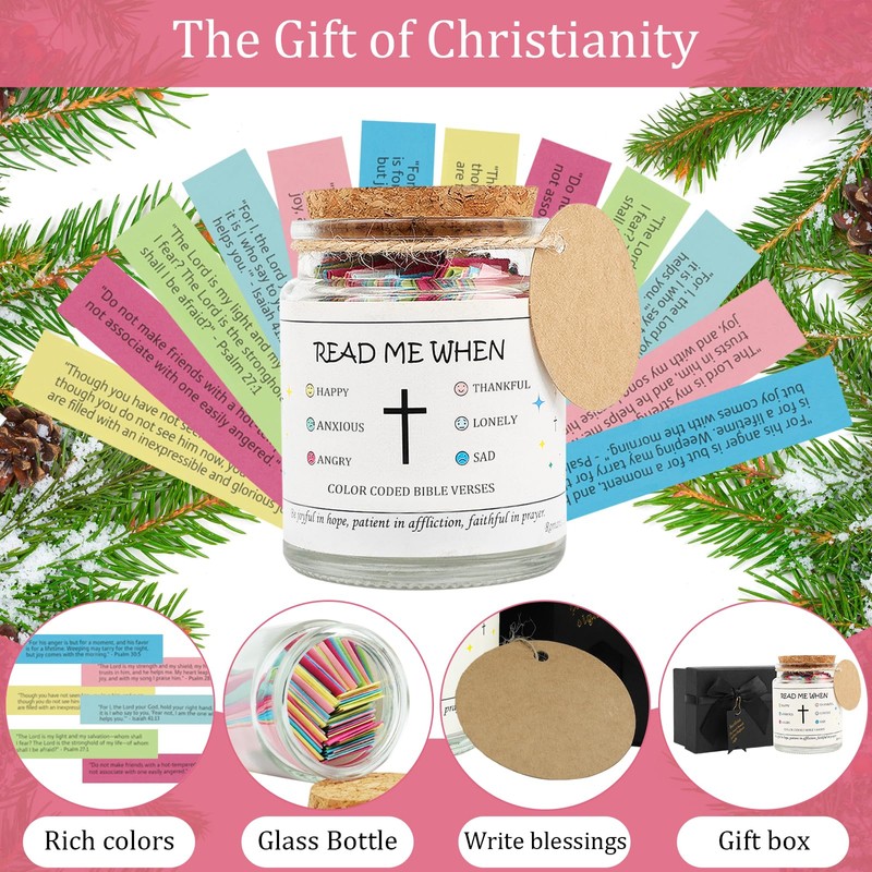 TaoQ C Bible Verse Jar, Read Me When Bible Verses