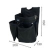 SK11 DEVICE Electric Work Waist Bag, 2 Pockets, Molded Bottom,