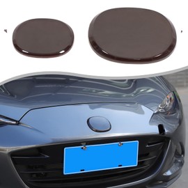 Hcilloend New Mazda Roadster ND Series 2016-2024 Emblem Cover, Emblem Shield, Badge Cover, ABS, Easy Installation, Decorative Frame, Exterior Parts, Custom Accessories, Car Supplies, 2-Piece Set,